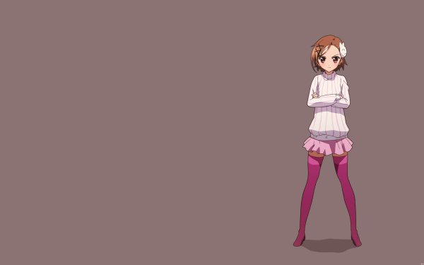Anime Accel World Chiyuri Kurashima Sweater Thigh Highs Skirt HD Wallpaper | Background Image