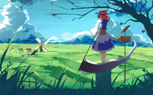 Komachi Onozuka Anime Touhou HD Desktop Wallpaper | Background Image