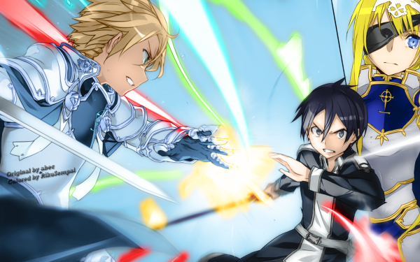 Anime Sword Art Online: Alicization Sword Art Online Eugeo Kirito Alice Zuberg HD Wallpaper | Hintergrund