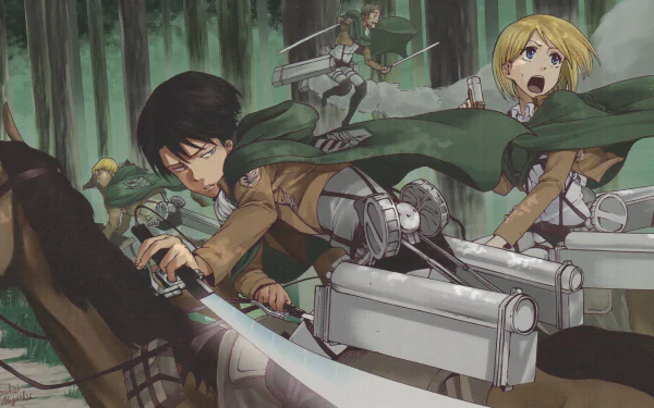 Erd Gin Petra Ral Levi Ackerman Auruo Bossard Anime Attack on Titan HD Desktop Wallpaper | Background Image