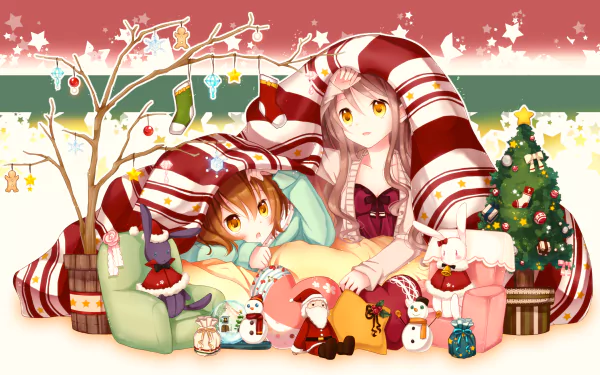 Anime Christmas anime christmas HD Desktop Wallpaper | Background Image