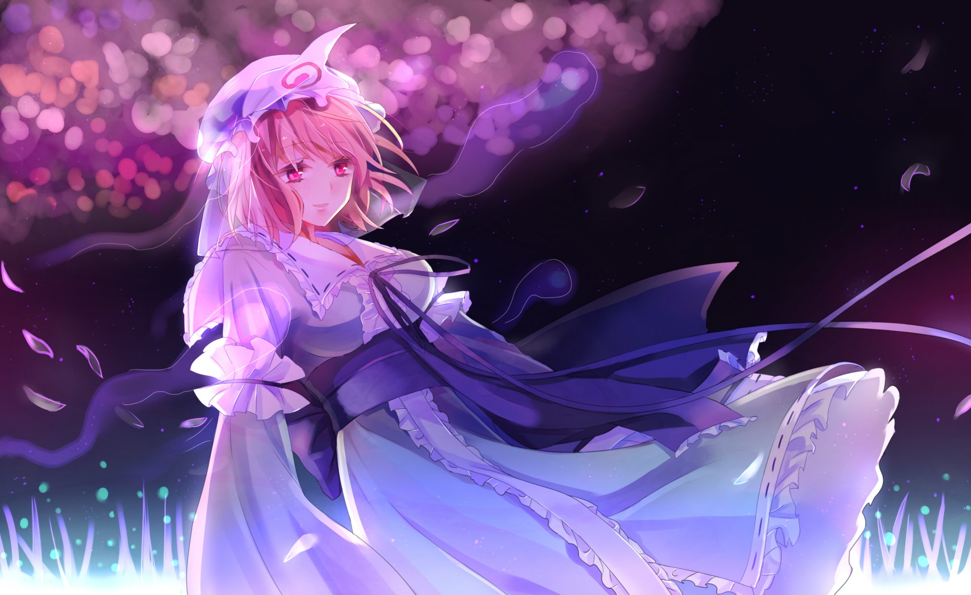 Download Yuyuko Saigyouji Anime Touhou HD Wallpaper