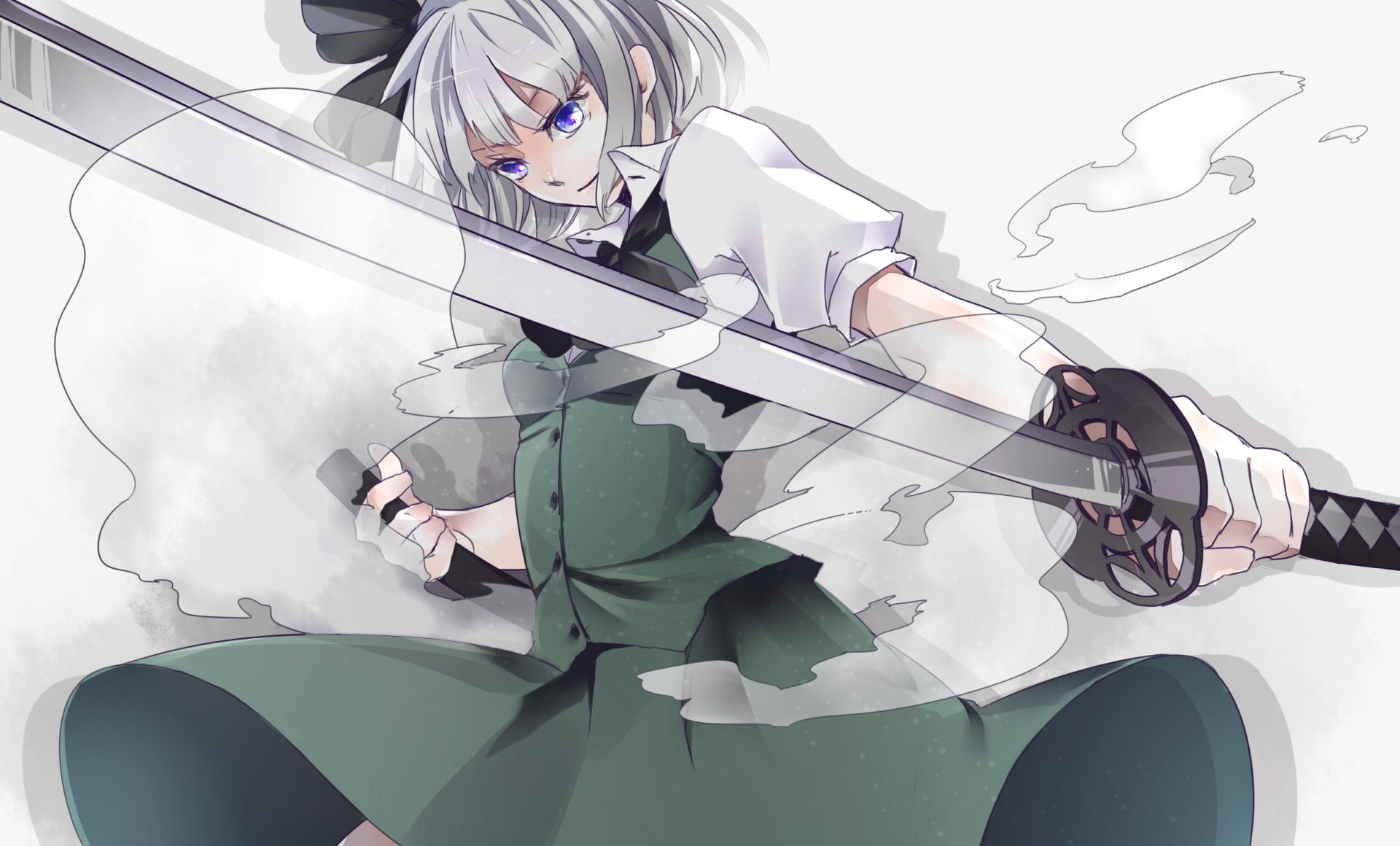 Download Myon (Touhou) Youmu Konpaku Anime Touhou HD Wallpaper