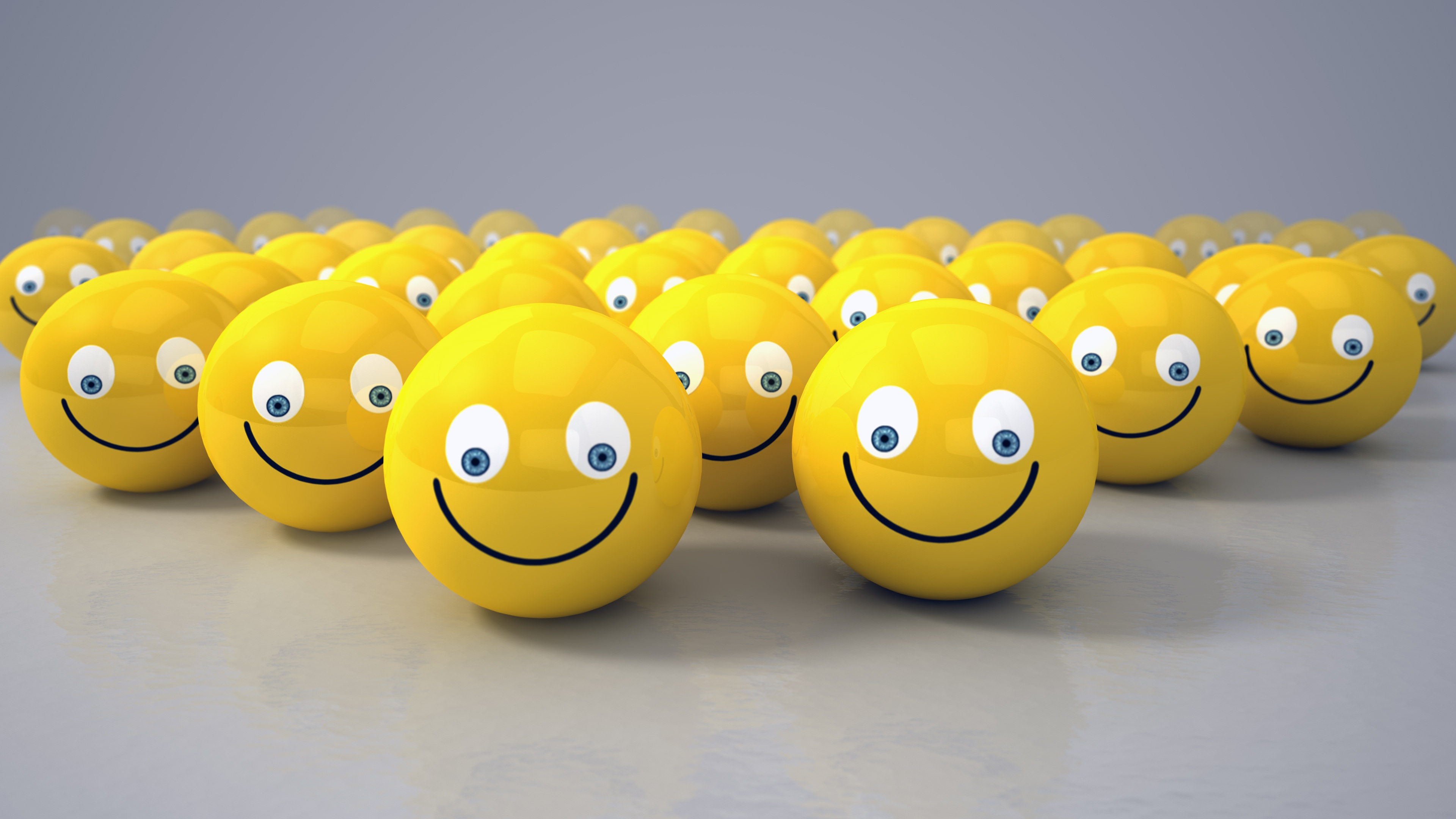 3d happy smiley wallpaper