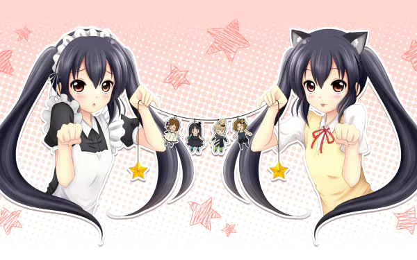 animal ears Azusa Nakano Ritsu Tainaka Tsumugi Kotobuki Mio Akiyama Yui Hirasawa azunyan Anime K-ON! HD Desktop Wallpaper | Background Image