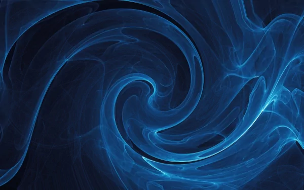 Abstract blue plasma energy pattern swirls dynamically in this HD CGI desktop wallpaper, showcasing vibrant shades and fluid, electric movement.