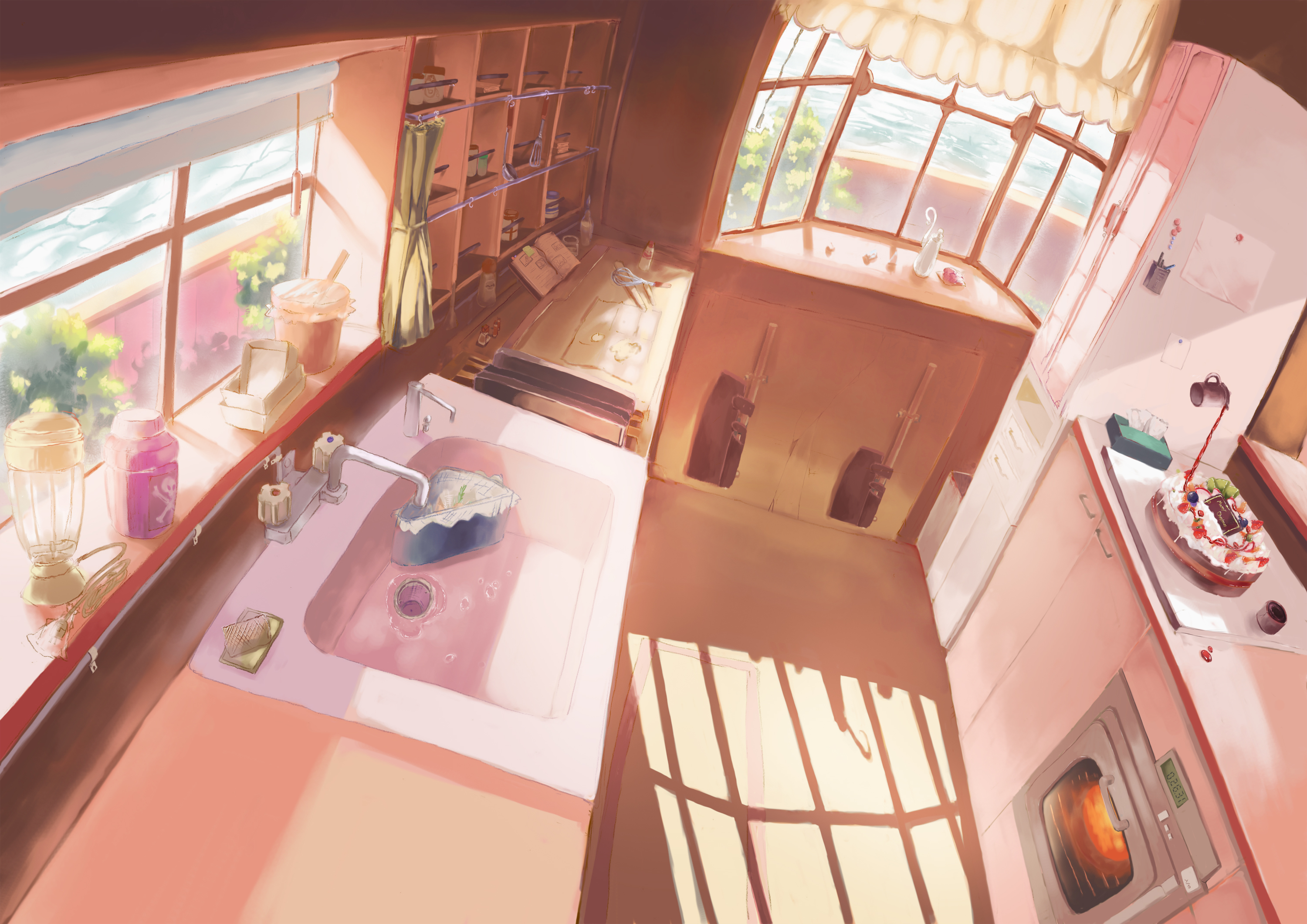 Kitchen indoor anime visual novel game. Generate Ai 27736643 Stock Photo at  Vecteezy