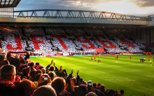 liverpool crowd soccer stadium Sports HD Desktop Wallpaper | Background Image