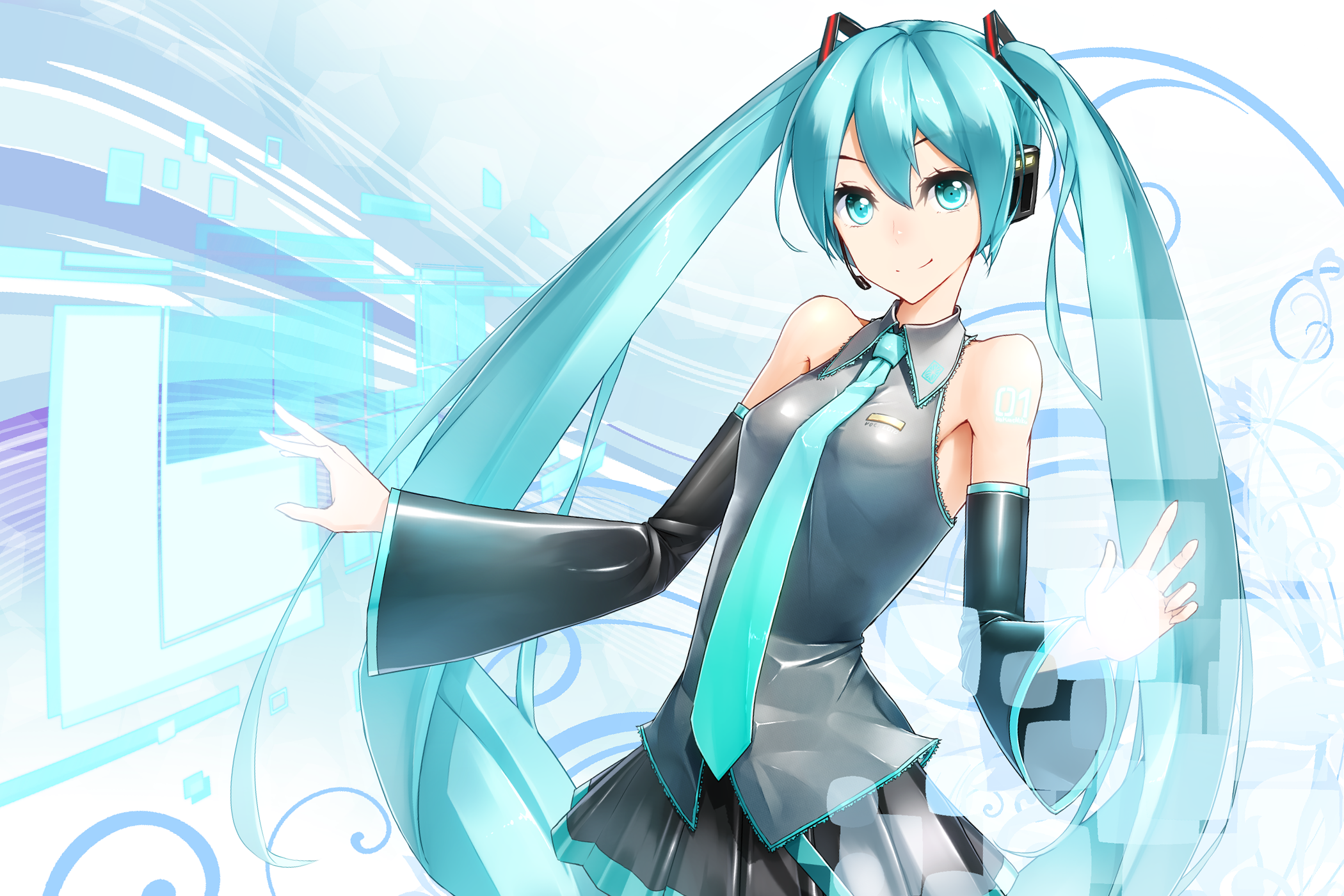 Download Hatsune Miku Anime Vocaloid HD Wallpaper