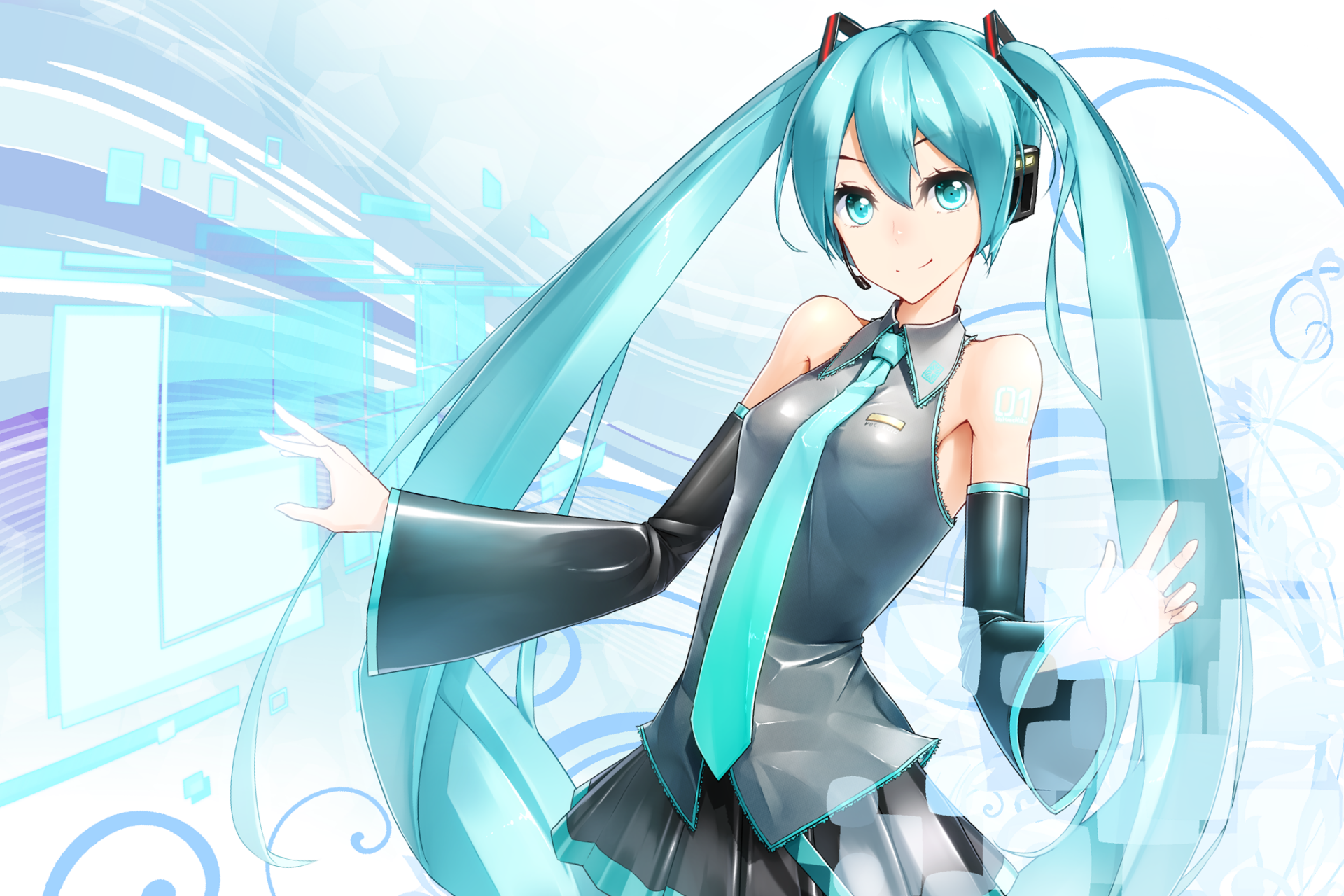 Download Hatsune Miku Anime Vocaloid HD Wallpaper