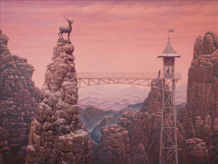 statue deer mountain movie The Grand Budapest Hotel HD Desktop Wallpaper | Background Image