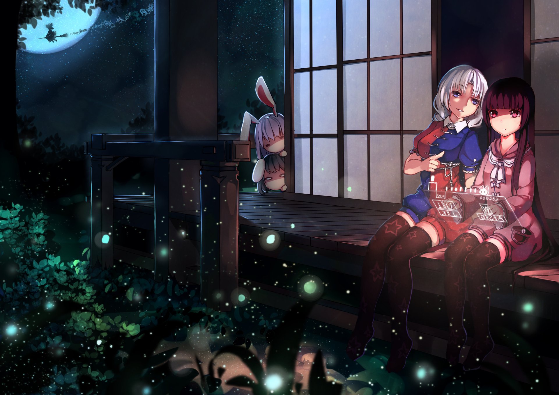 Download Reisen Udongein Inaba Eirin Yagokoro Tewi Inaba Anime Touhou 4k Ultra HD Wallpaper