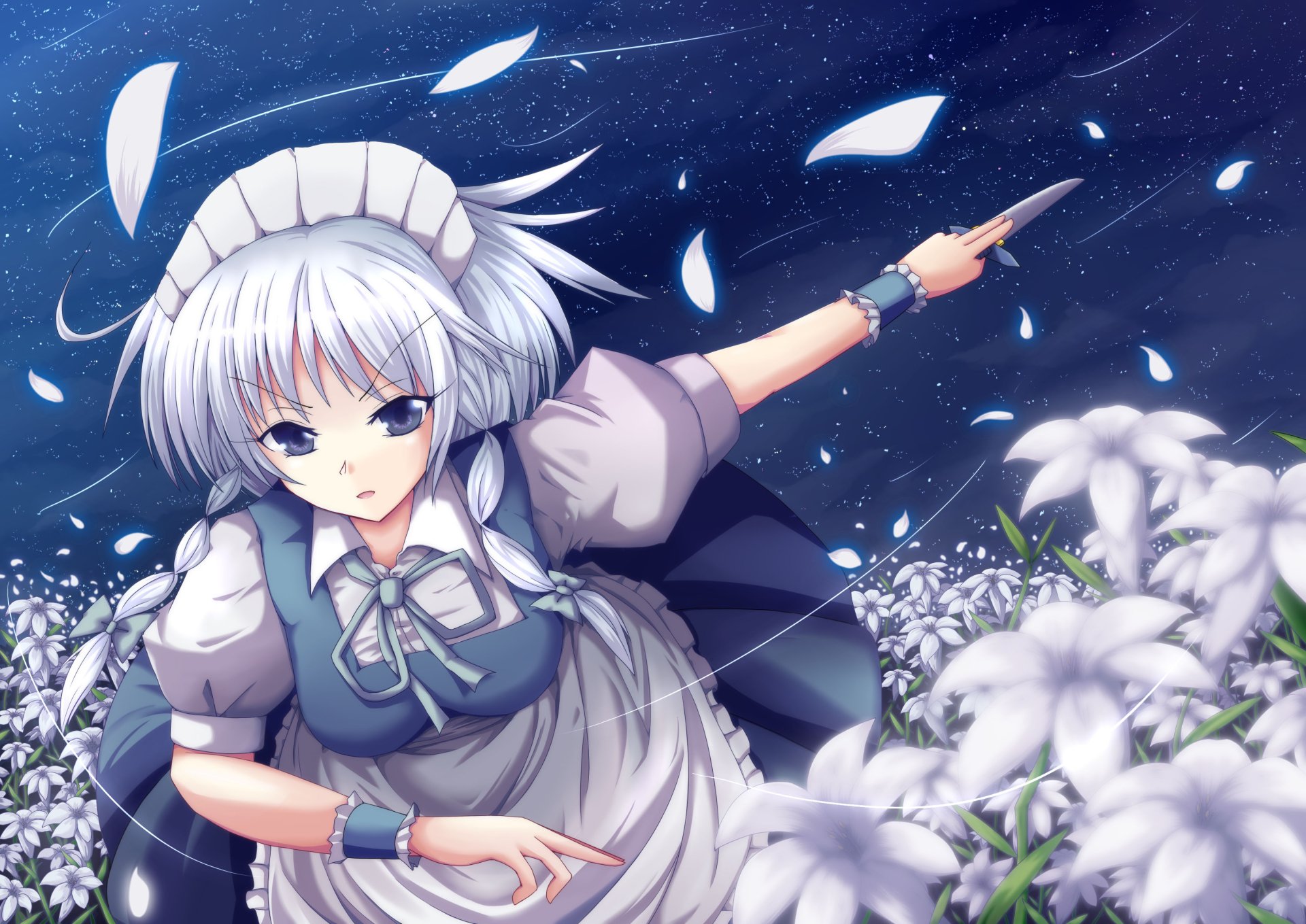 Download Sakuya Izayoi Anime Touhou Hd Wallpaper 0072