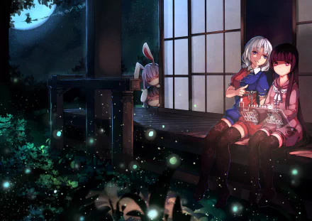 Reisen Udongein Inaba Eirin Yagokoro Tewi Inaba Anime Touhou HD Desktop Wallpaper | Background Image