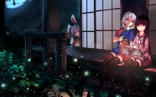 Reisen Udongein Inaba Eirin Yagokoro Tewi Inaba Anime Touhou HD Desktop Wallpaper | Background Image