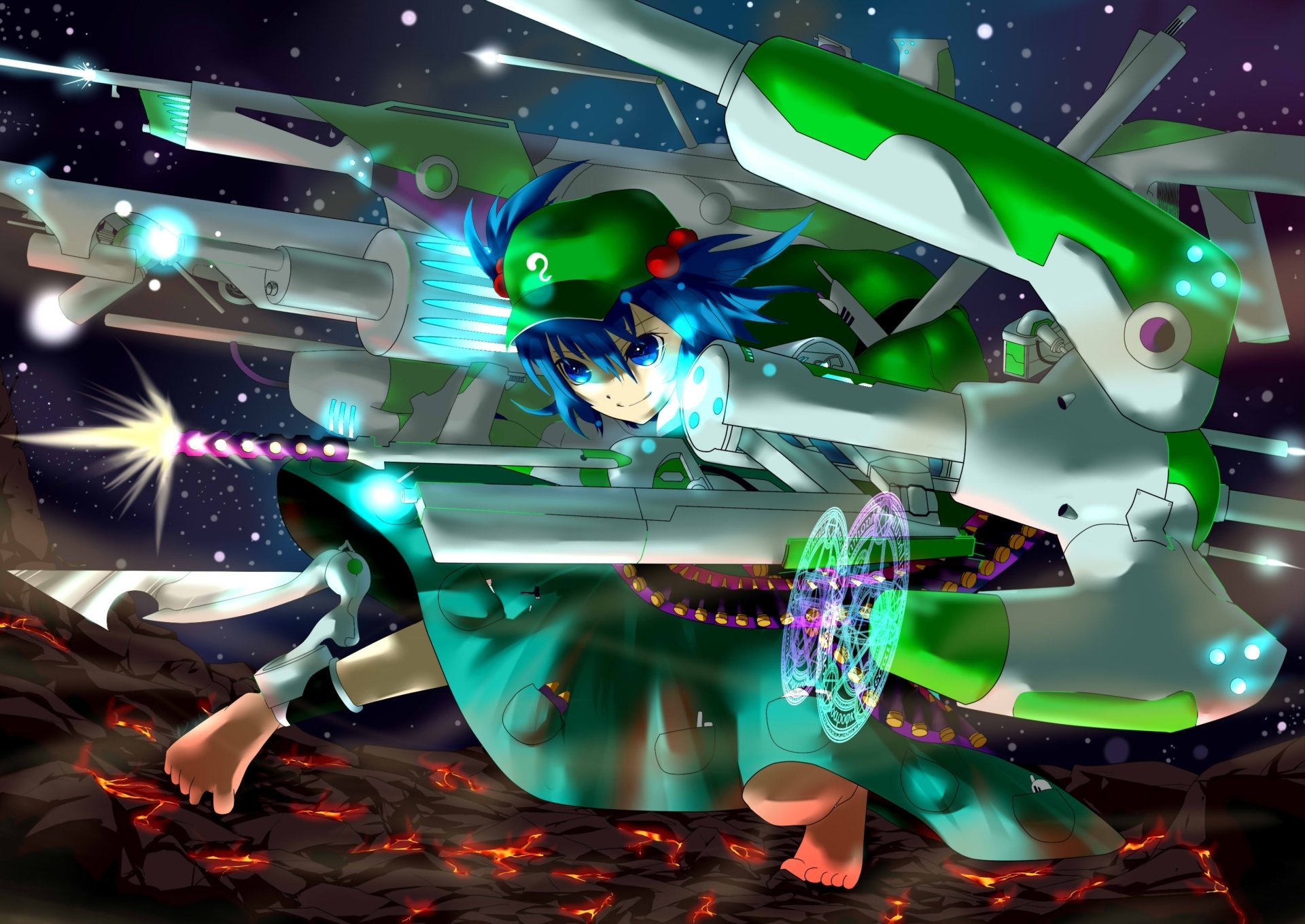 Download Nitori Kawashiro Anime Touhou HD Wallpaper