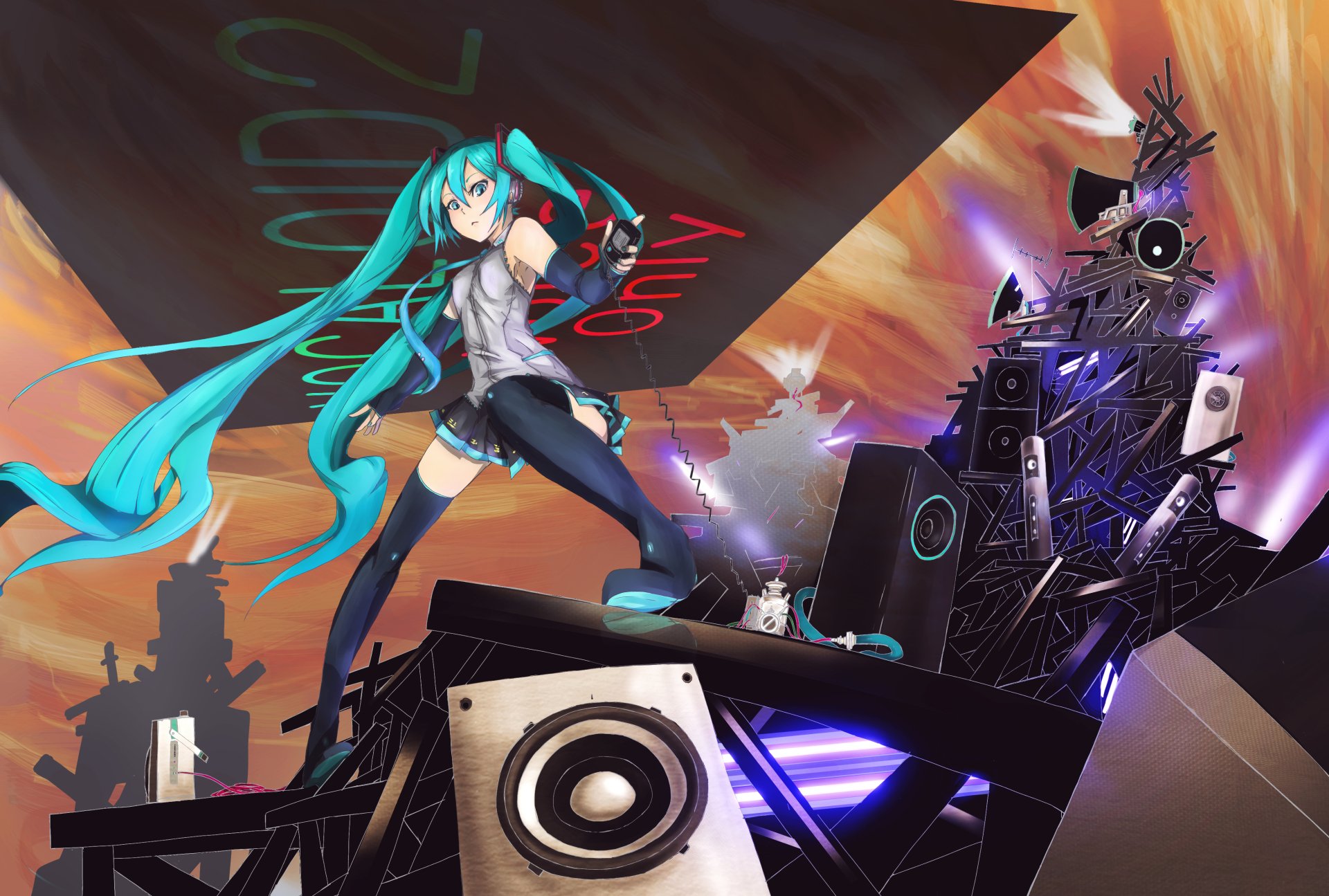 Download Hatsune Miku Anime Vocaloid 4k Ultra HD Wallpaper