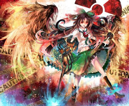 Utsuho Reiuji Anime Touhou HD Desktop Wallpaper | Background Image