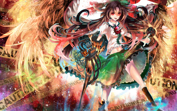Utsuho Reiuji Anime Touhou HD Desktop Wallpaper | Background Image