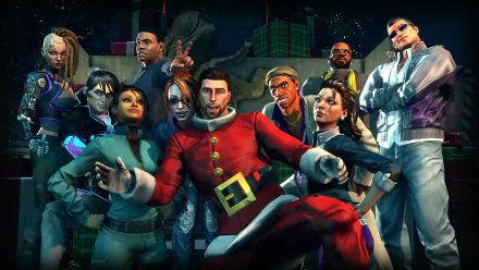 Christmas video game Saints Row IV Christmas Gaming HD Desktop Wallpaper | Background Image