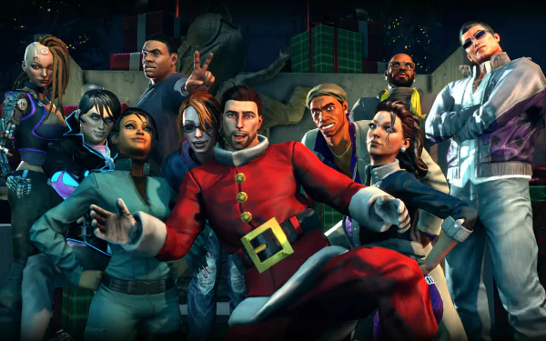 Christmas video game Saints Row IV Christmas Gaming HD Desktop Wallpaper | Background Image