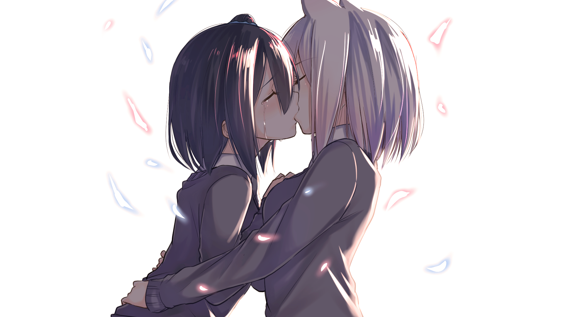 Anime Kissing Drawing Wallpapers - Wallpaper Cave