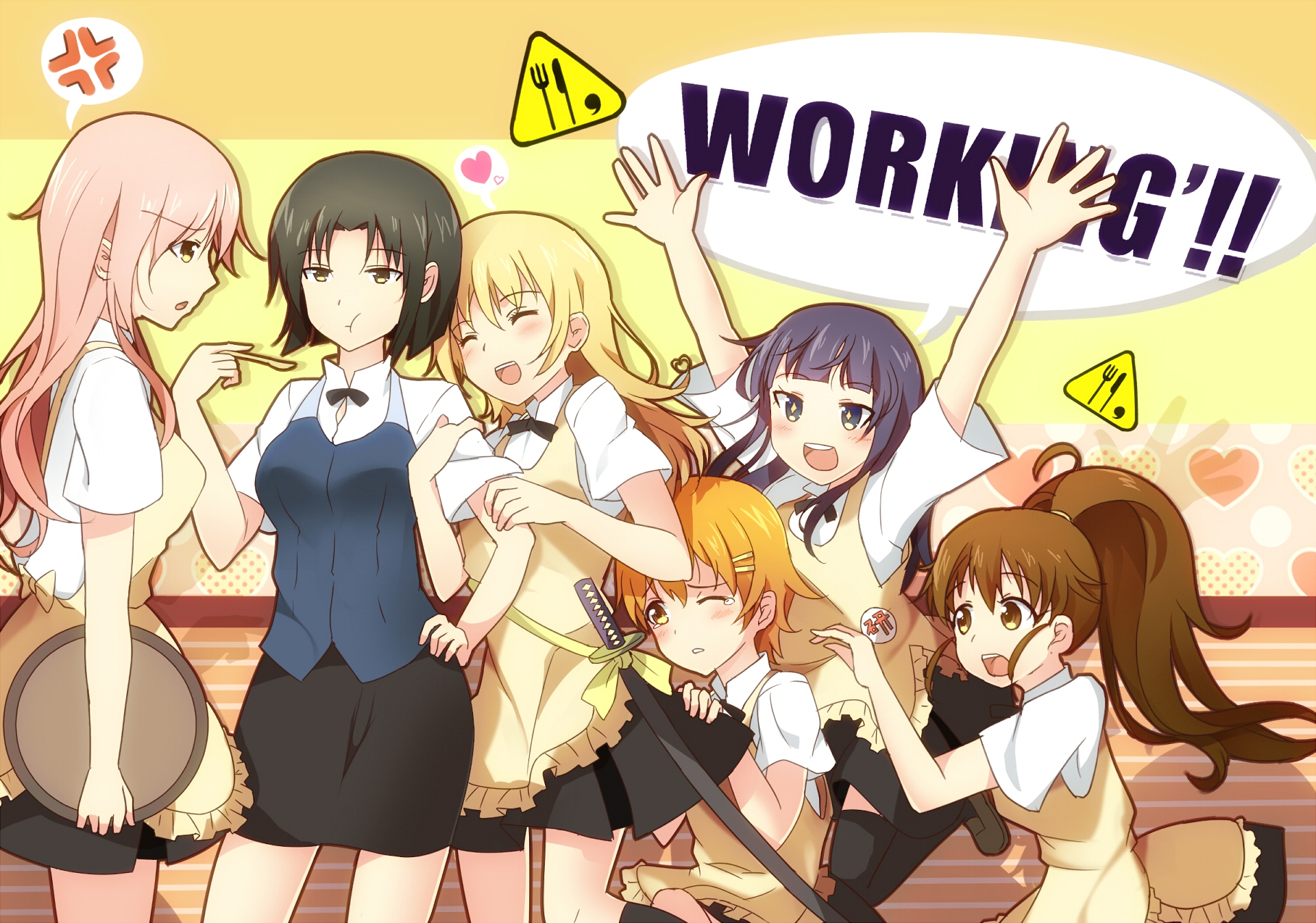 Download Anime Working!! HD Wallpaper