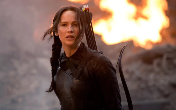 Katniss Everdeen Jennifer Lawrence movie The Hunger Games: Mockingjay - Part 1 HD Desktop Wallpaper | Background Image