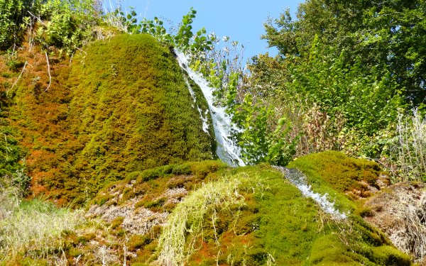 Earth Waterfall Waterfalls Nature Moss HD Wallpaper | Background Image