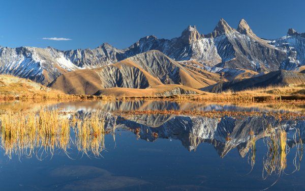 Nature Alps Mountain Mountains Alps Mountain Reflection Lake Landscape HD Wallpaper | Background Image