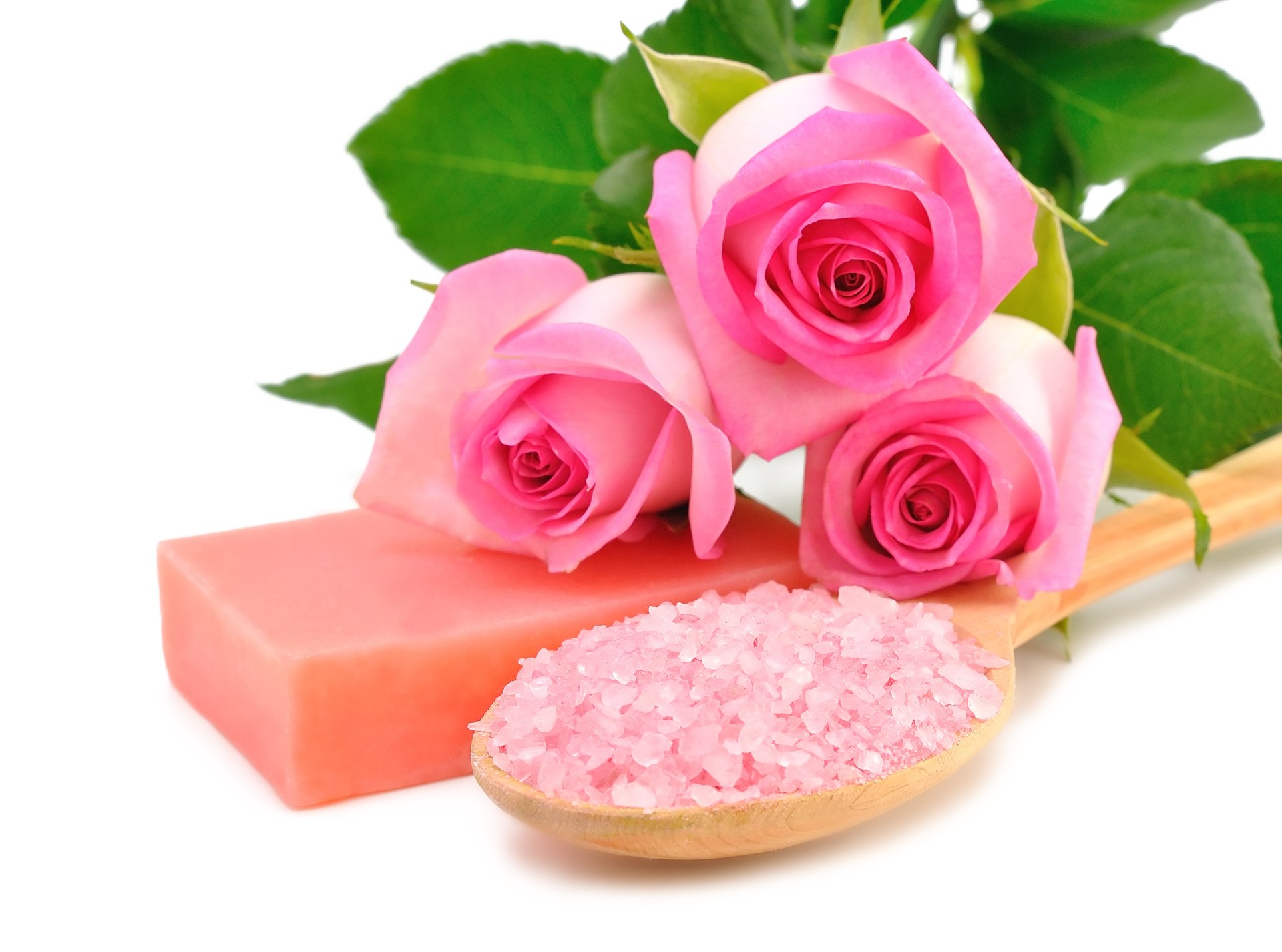 Download Pink Flower Rose Flower Soap Man Made Spa HD Wallpaper