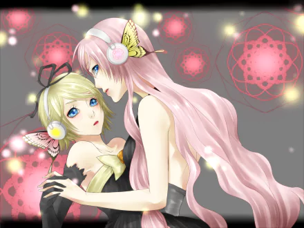 Magnet (Vocaloid) Luka Megurine Rin Kagamine Anime Vocaloid HD Desktop Wallpaper | Background Image