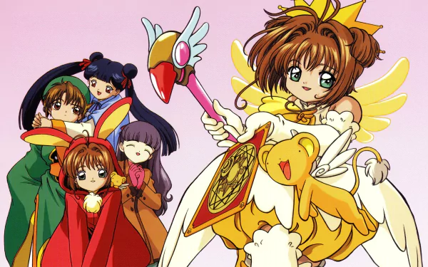 Tomoyo Daidouji Meiling Li Syaoran Li Sakura Kinomoto Anime Cardcaptor Sakura HD Desktop Wallpaper | Background Image