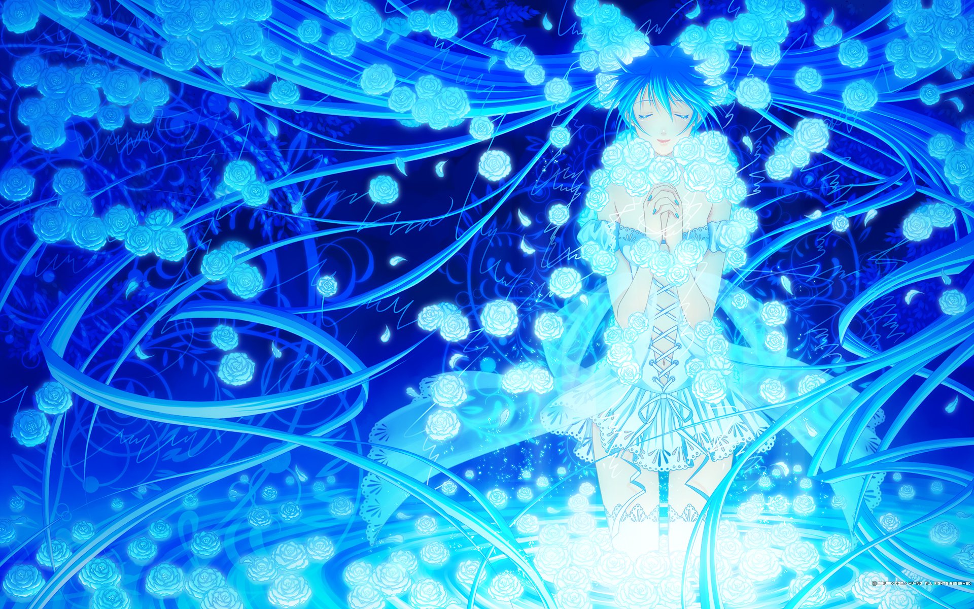 Download Hatsune Miku Anime Vocaloid HD Wallpaper by ユウノ
