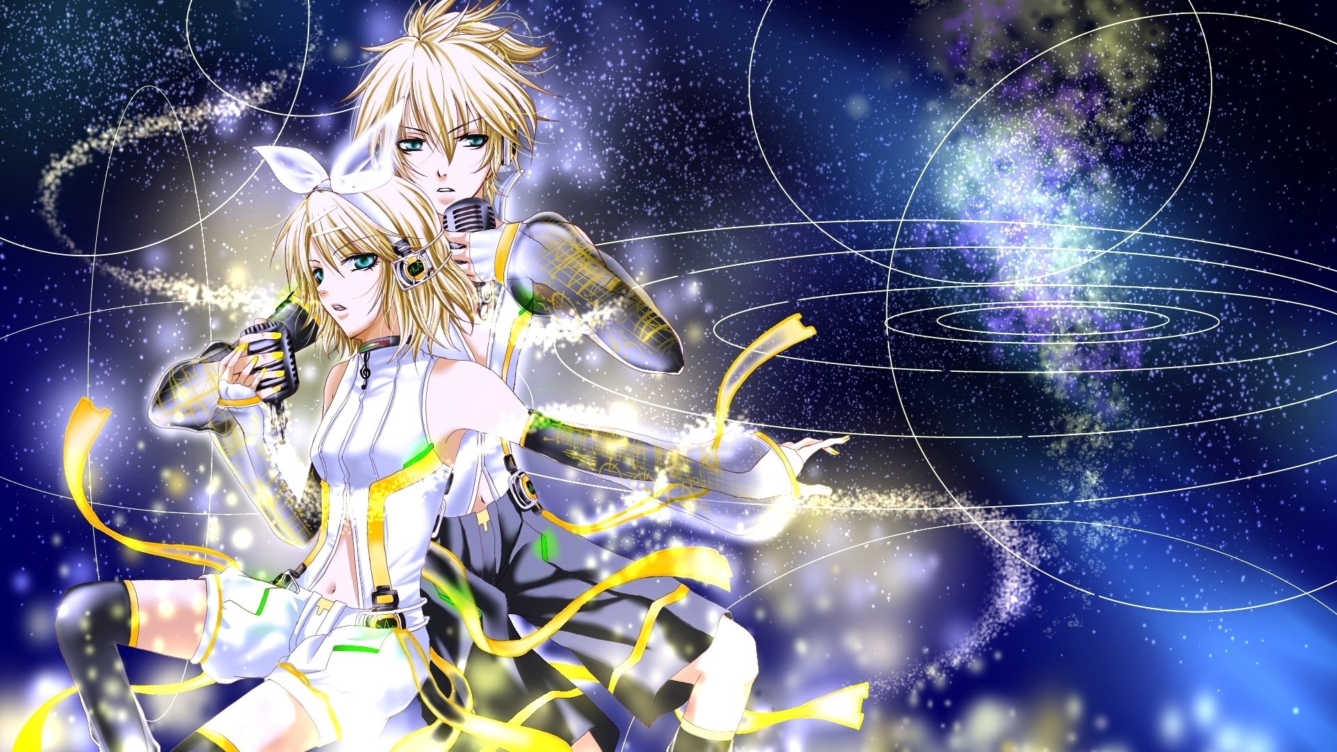 Download Len Kagamine Rin Kagamine Anime Vocaloid HD Wallpaper
