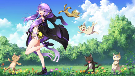 Yuzuki Yukari Anime Vocaloid HD Desktop Wallpaper | Background Image