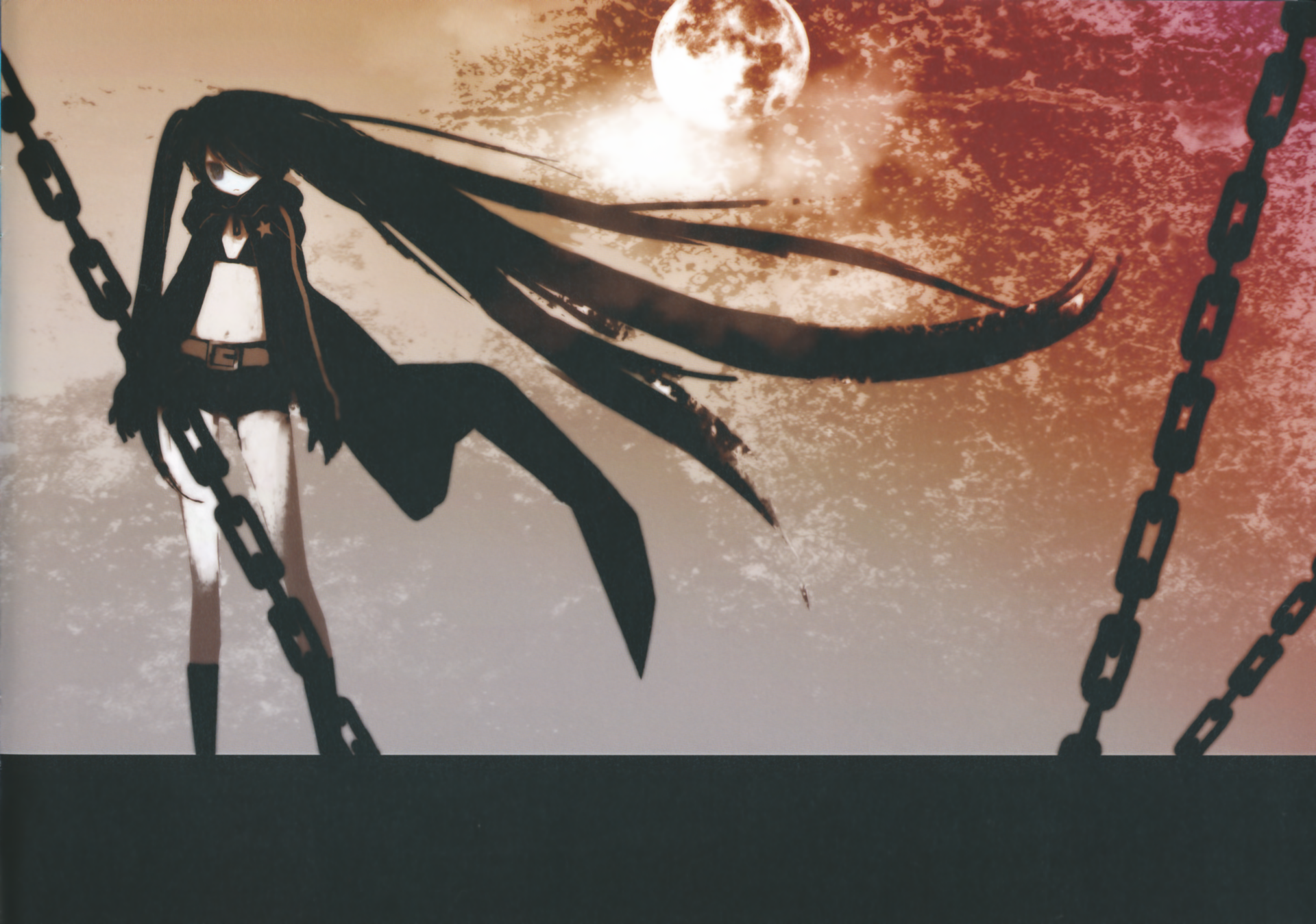 Black Rock Shooter 4k Ultra HD Wallpaper