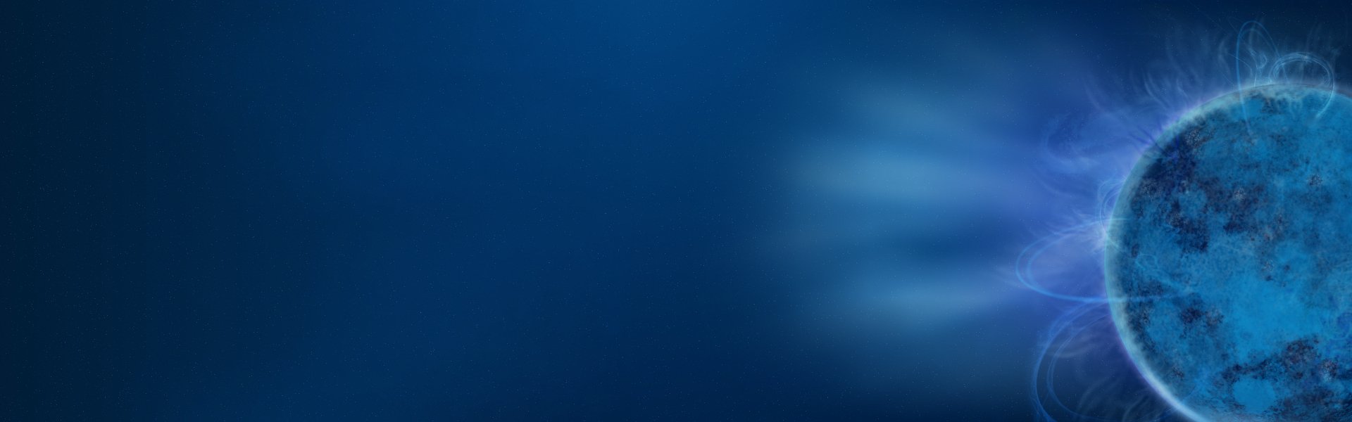 A high-definition desktop wallpaper featuring a smooth blue gradient, embodying the sleek aesthetic of the Fedora operating system and technology themes.