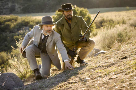 Jamie Foxx Christoph Waltz movie Django Unchained HD Desktop Wallpaper | Background Image