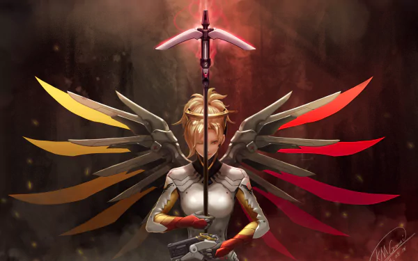 Mercy (Overwatch) video game Overwatch HD Desktop Wallpaper | Background Image