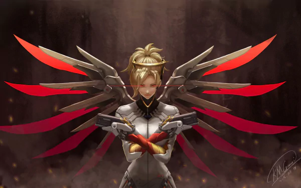 Mercy (Overwatch) video game Overwatch HD Desktop Wallpaper | Background Image