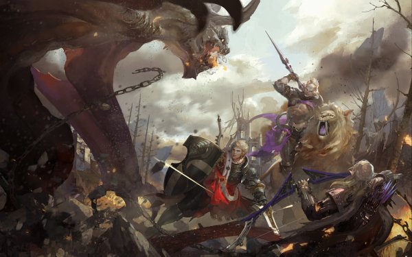 Fantasy Battle Warrior Lion Armor Shield HD Wallpaper | Background Image