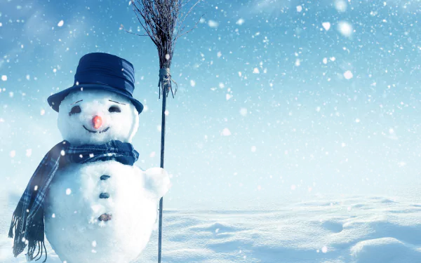 photography snowman HD Desktop Wallpaper | Background Image