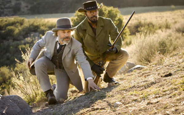 Jamie Foxx Christoph Waltz movie Django Unchained HD Desktop Wallpaper | Background Image