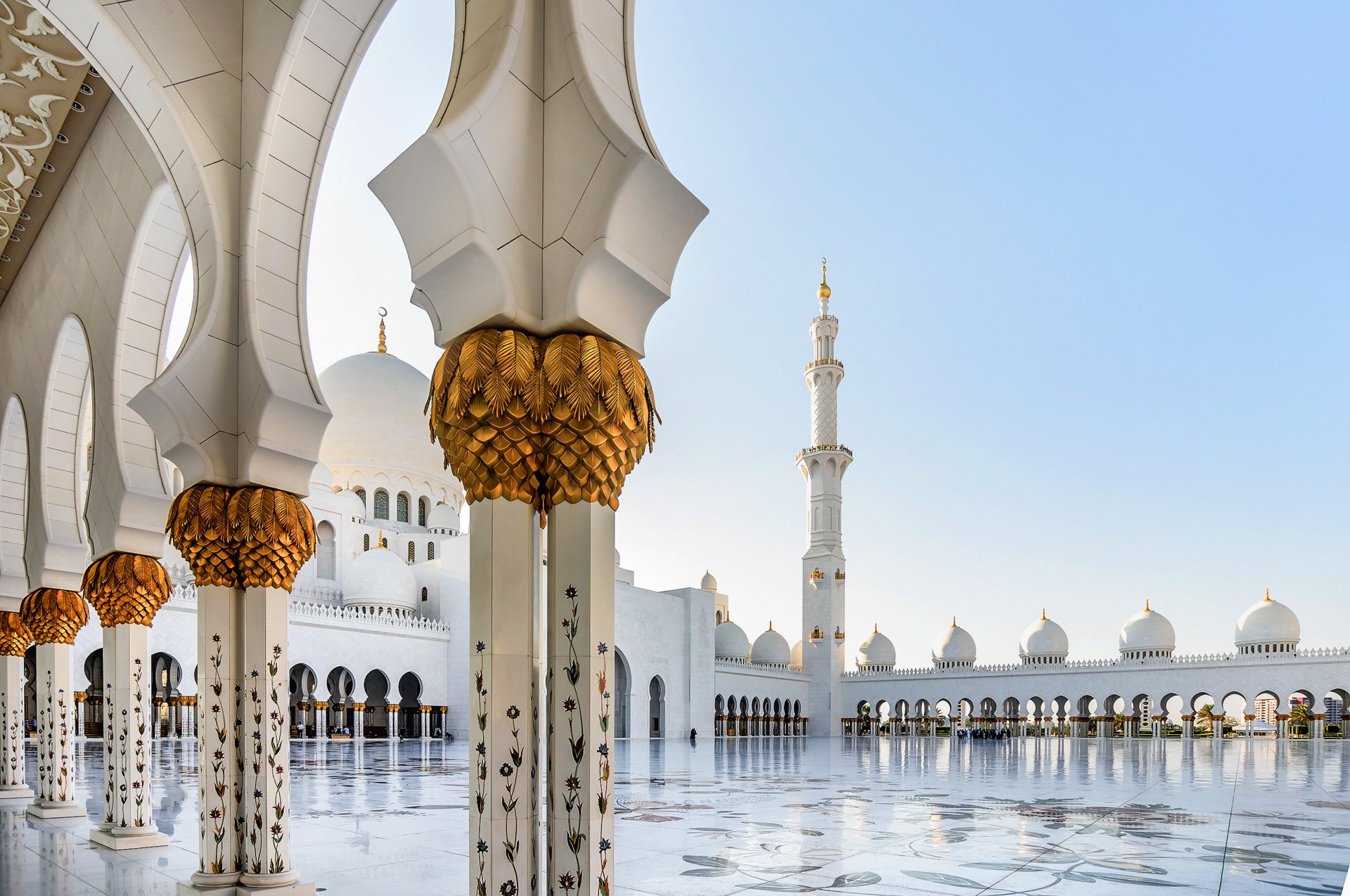 Download Religious Sheikh Zayed Grand Mosque HD Wallpaper