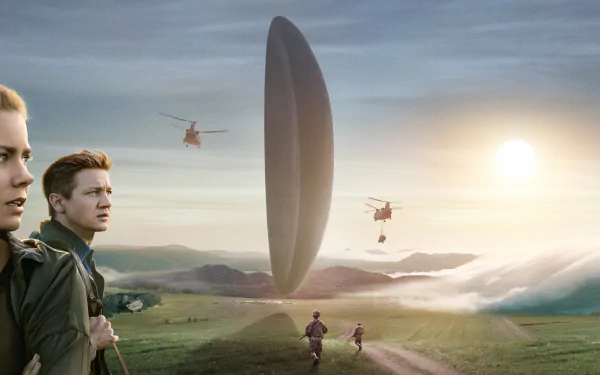 Jeremy Renner Amy Adams movie Arrival HD Desktop Wallpaper | Background Image