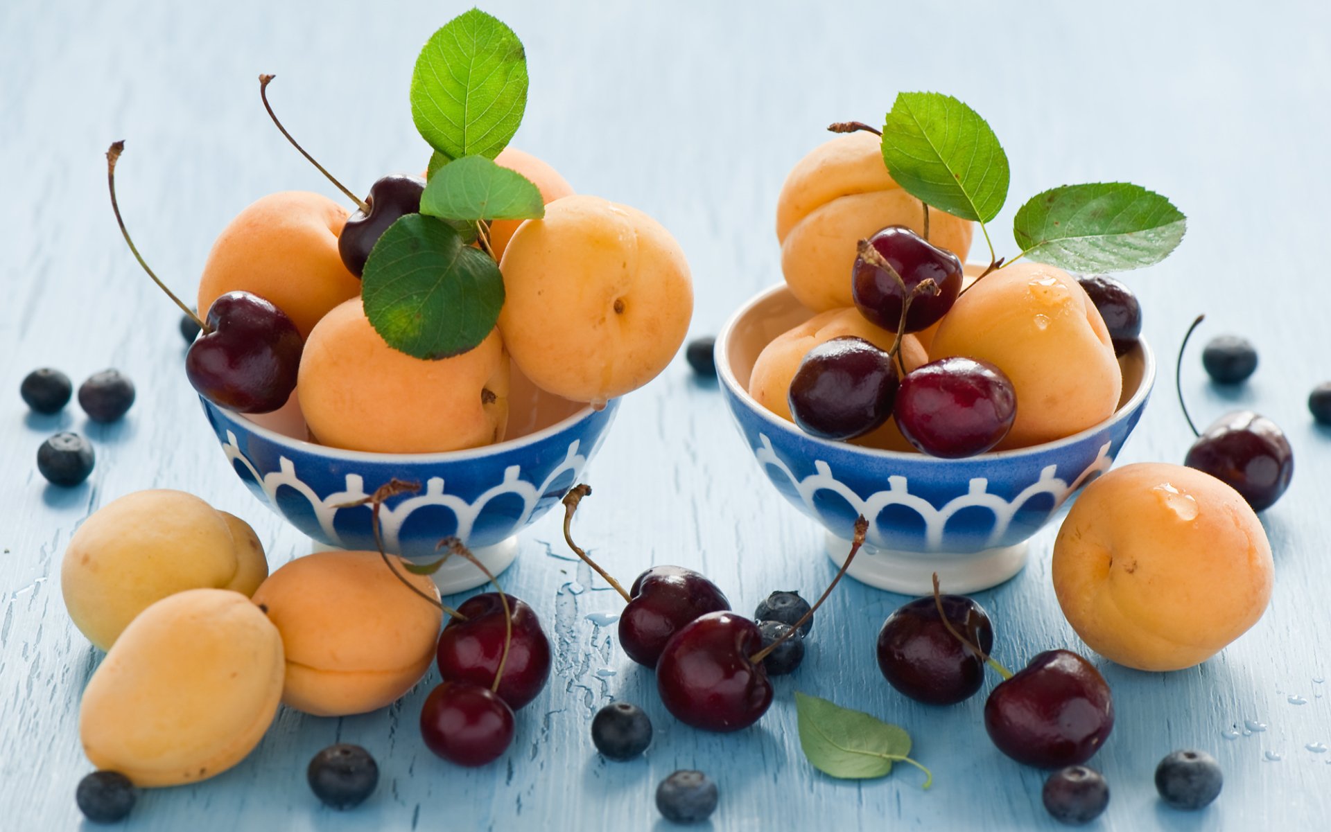 Download Apricot Cherry Food Fruit HD Wallpaper