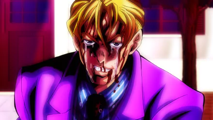 Yoshikage Kira Anime Jojo's Bizarre Adventure HD Desktop Wallpaper | Background Image