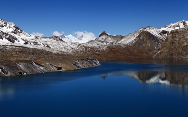 Nature Reflection Lake Mountain HD Wallpaper | Background Image