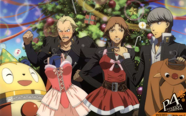 Teddie (Persona) Yousuke Hanamura Kanji Tatsumi Teddy (Persona) video game Persona 4 HD Desktop Wallpaper | Background Image